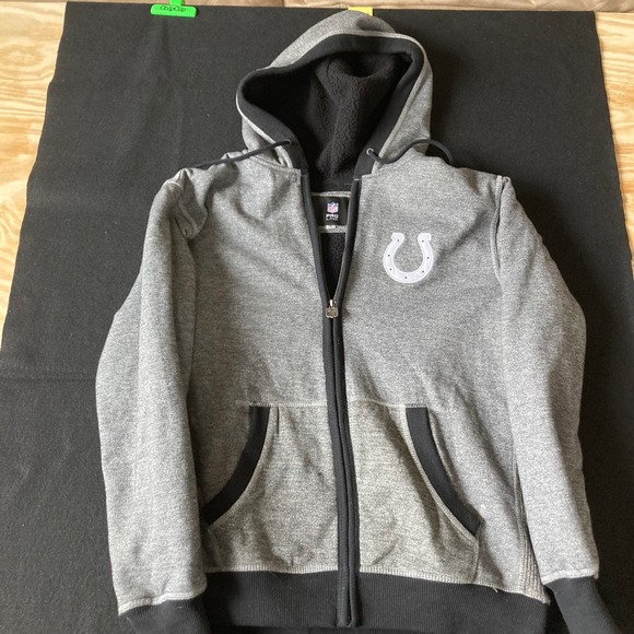 NFL Pro Line Other - NFL Pro Line Indianapolis Colts Mens Large Gray Sherpa Lined Full Zip Hoodie
